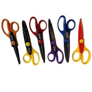 Fiskars Paper Edgers Scissors & Mickey Craft Set Decorative Edging 6-Pack Bright